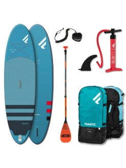 Fanatic Fly Air 9'8" & Glasfaser Paddel SUP Set